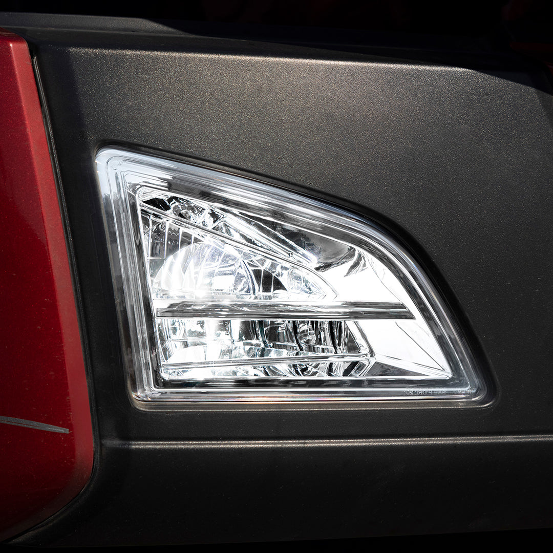 Chrome LED Driving &amp; Fog Light For 2018-2024 Volvo VNL - Passenger - Competition Series