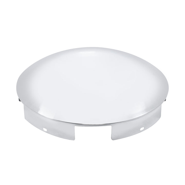 5 Even Notched Stainless Steel Dome Front Hubcap - 1" Lip
