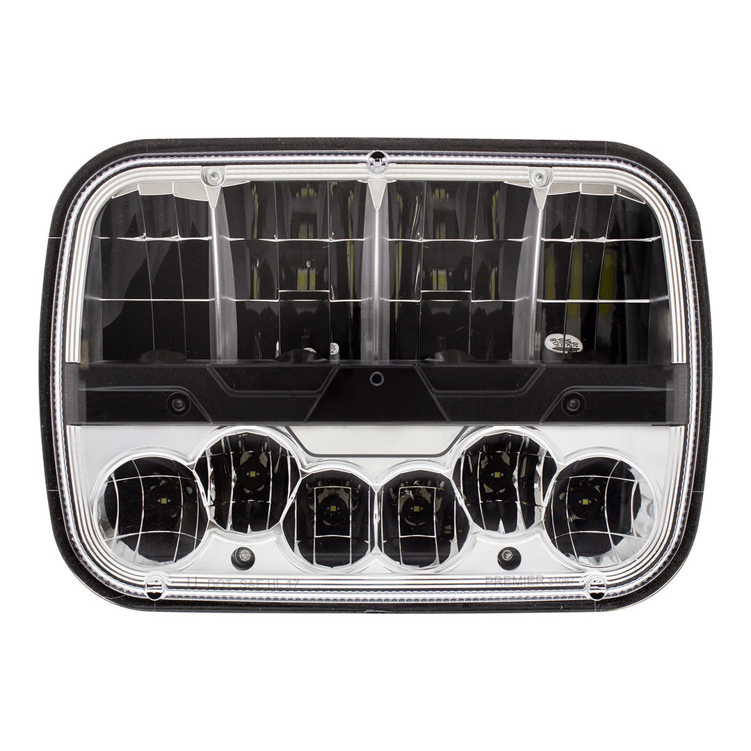 ULTRALIT - High Power LED 5" x 7" Headlight With Polycarbonate Lens &amp; Housing