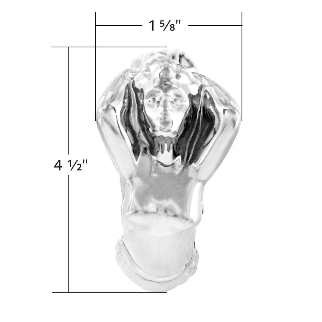 Die-Cast Flying Goddess Hood Ornament - Chrome