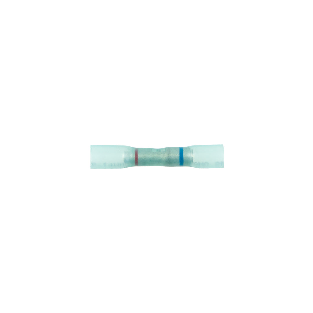 20 - 18 to 16-14 AWG CS Heat Shrink Step - Down Butt Connector - Blue (10-Pack)
