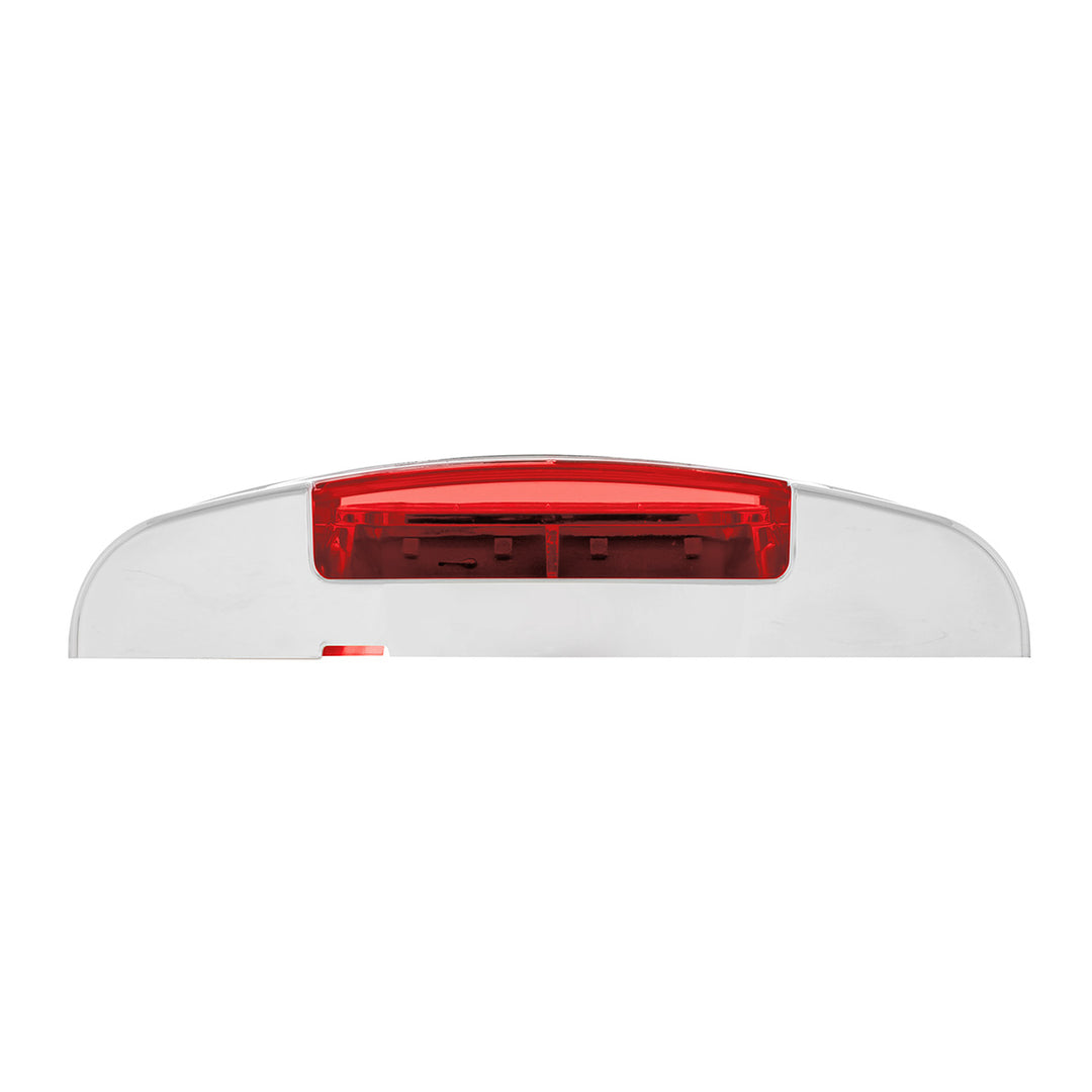 16 LED Reflector Light (Clearance/Marker) With Chrome Bezel - Red LED/Red Lens