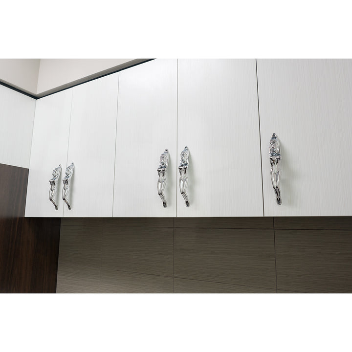Chrome Nude Lady Shape Grab Handle