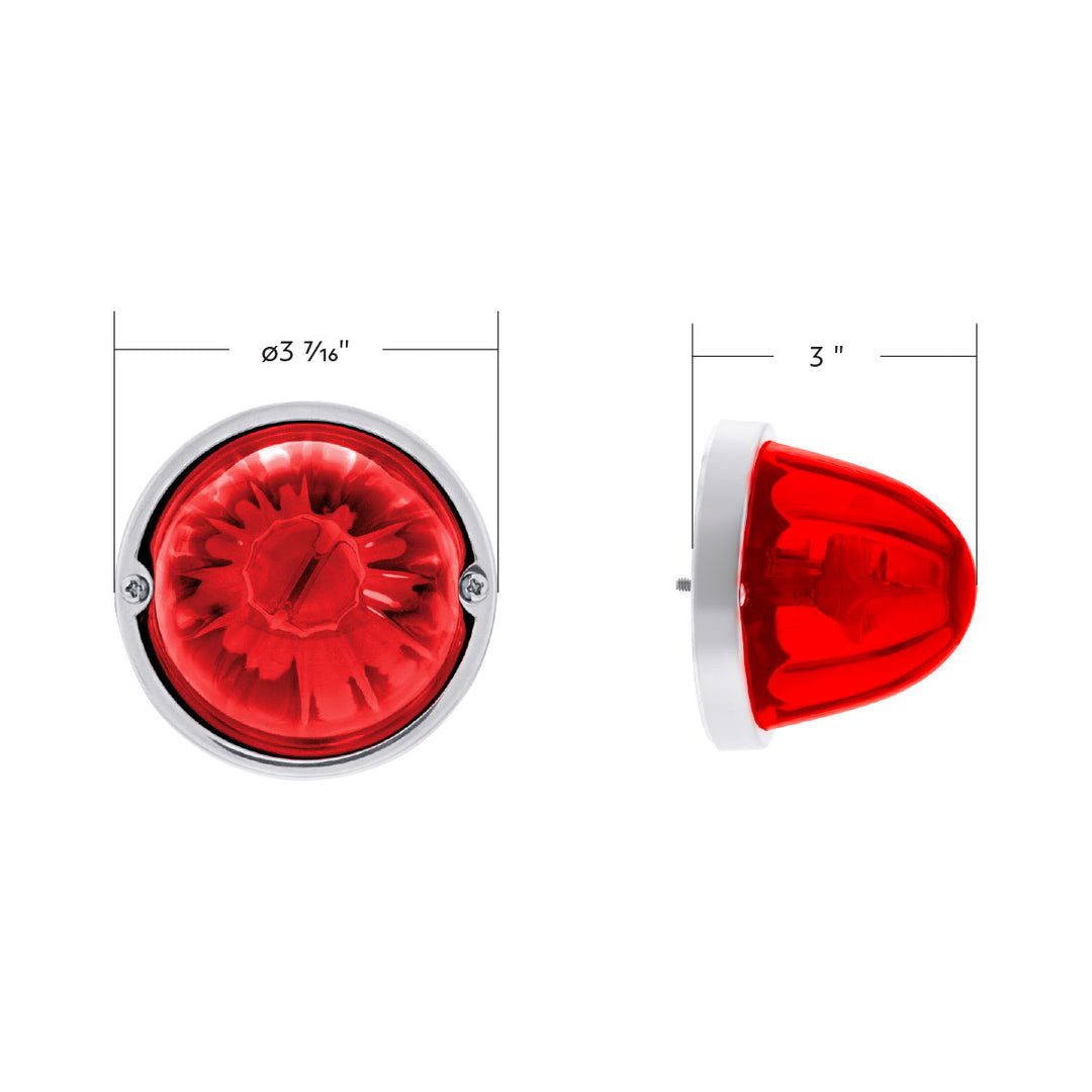 UltraBurst Glass Watermelon Light Flush Mount Kit - Red LED/Red Lens