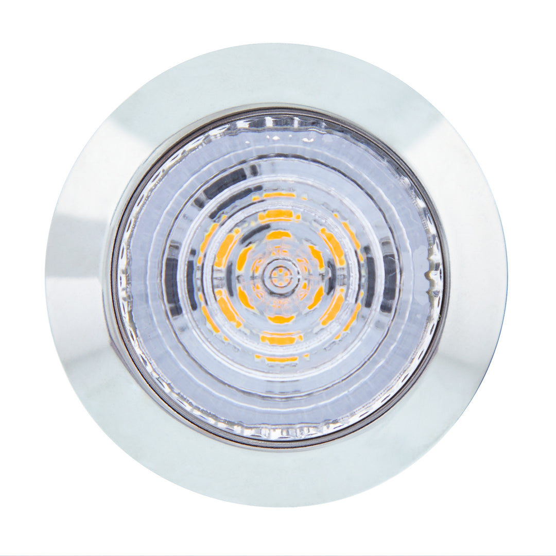 6 LED 1-1/4" Dual Function Light (Clearance/Marker) - Red LED/Clear Lens