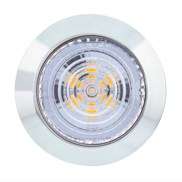 6 LED 1-1/4" Dual Function Light (Clearance/Marker) - Red LED/Clear Lens