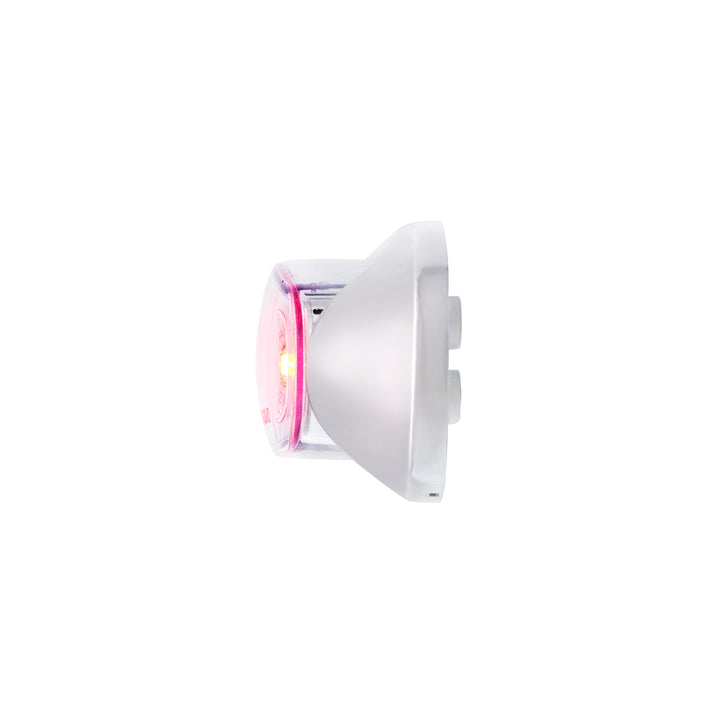 5 LED Reflector Light (Auxiliary/Utility) With Side Ditch Light - Red LED/Clear Lens (Card)