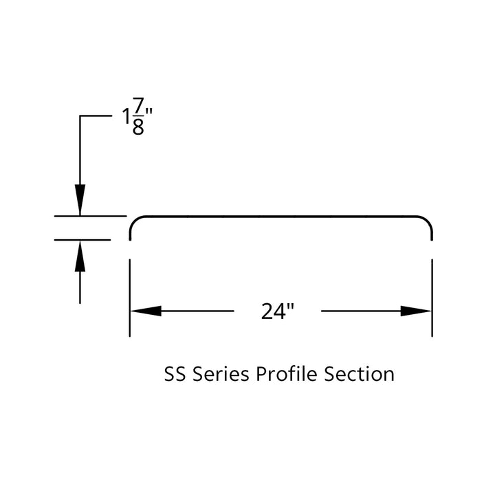 120" 430 Stainless Steel (16ga) Roll Formed Edge Smooth Full Fender 54" Spread - Stainless Steel Series (Pair)