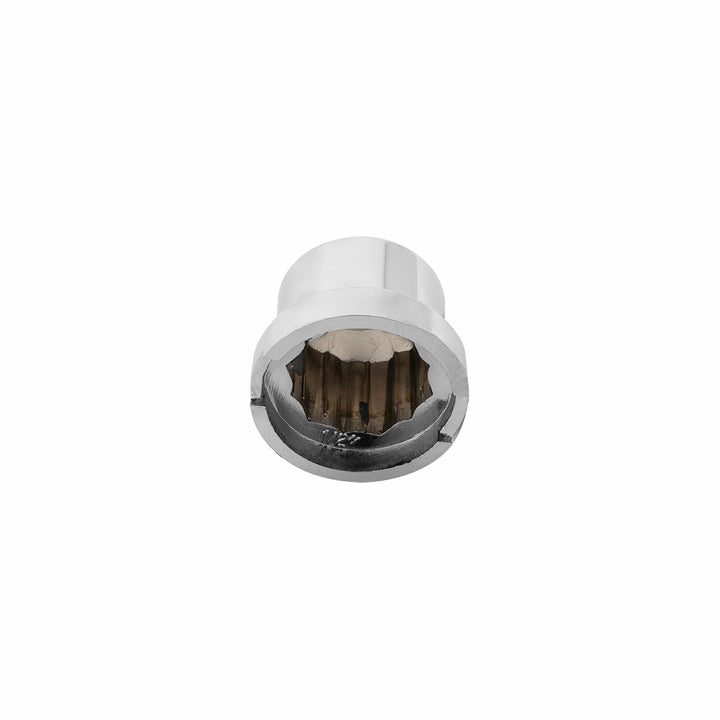 1/2" x 13/16" Chrome Plastic Pointed Nut Cover - Push-On