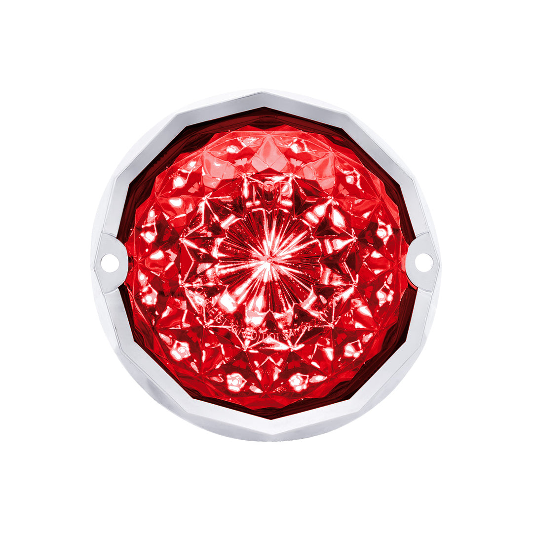 19 LED Dual Function Crystal Watermelon Light Kit With Bezel - Red LED/Red Lens