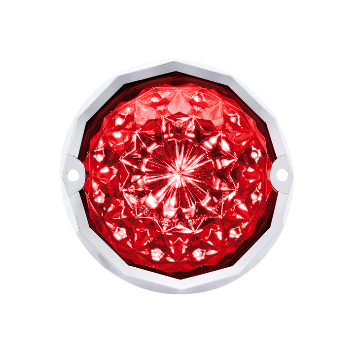 19 LED Dual Function Crystal Watermelon Light Kit With Bezel - Red LED/Red Lens