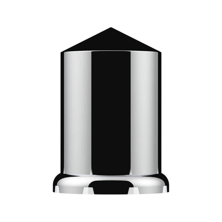 1-1/2" x 3" Chrome Plastic Pointed Nut Cover - Push-On (Bulk)