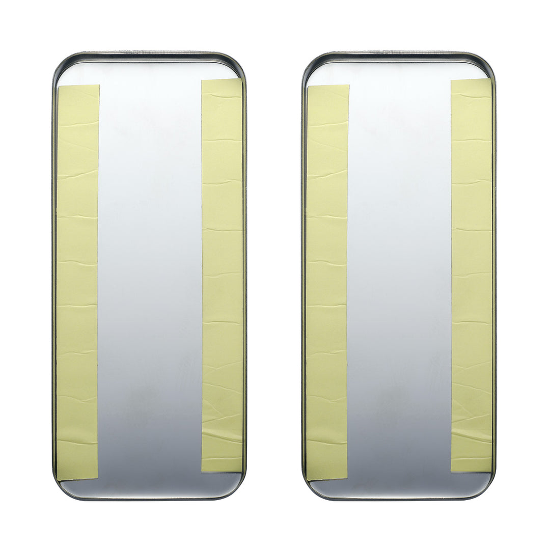 Peterbilt Stainless Vent Door Cover - Plain (Card of 2)