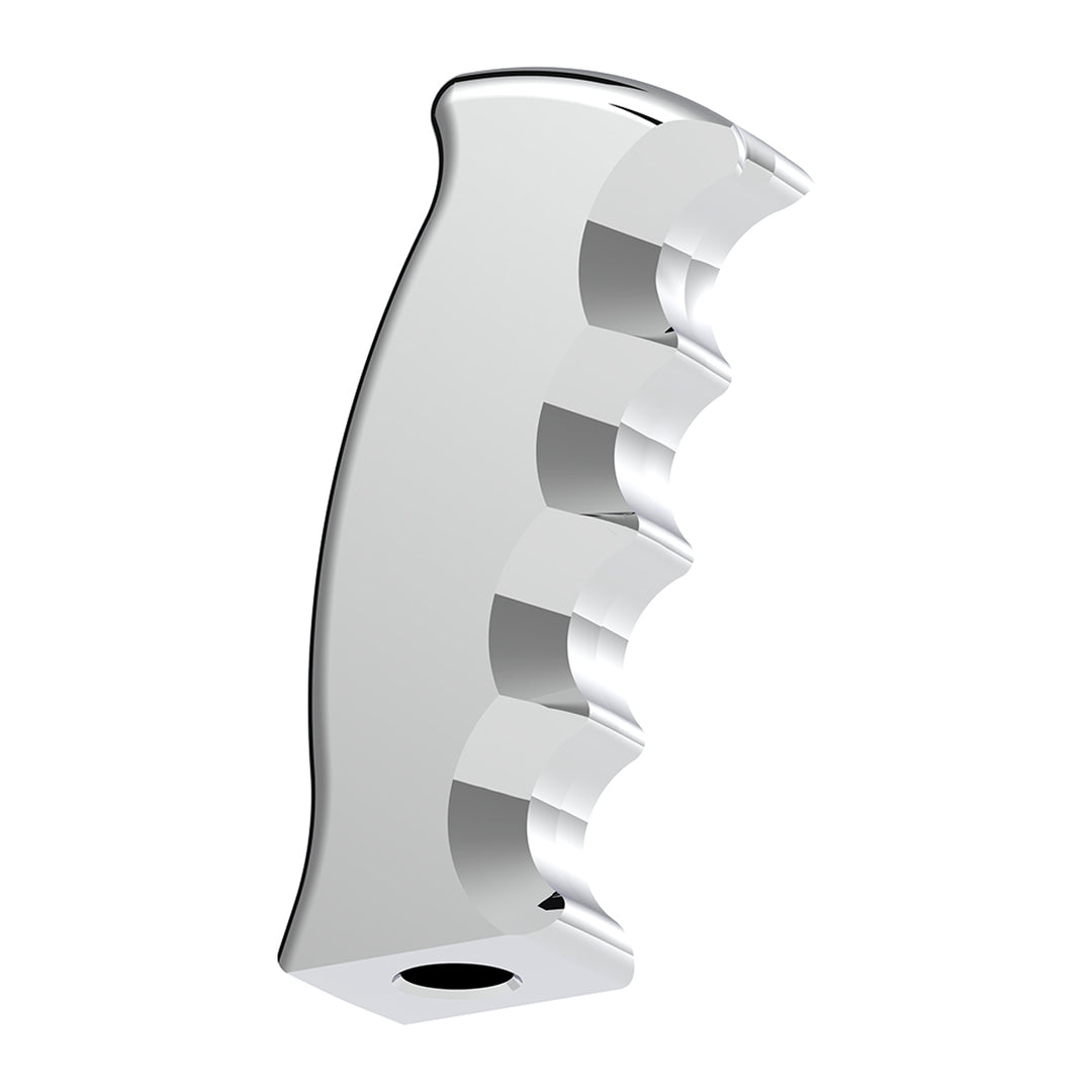 Thread-On Pistol Grip Gearshift Knob - Chrome