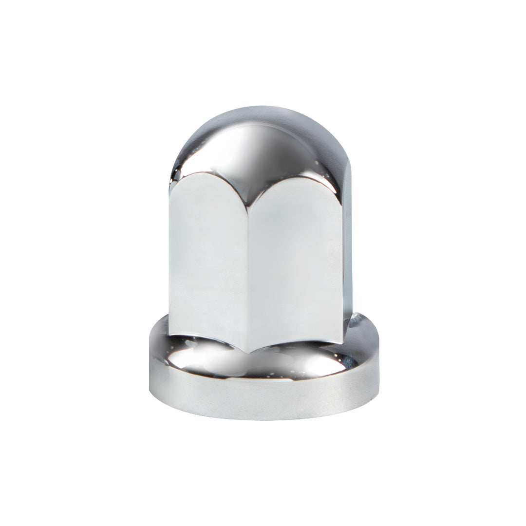 33mm X 2-7/16" Chrome Plastic Standard Nut Cover With Flange - Push-On (Bulk)