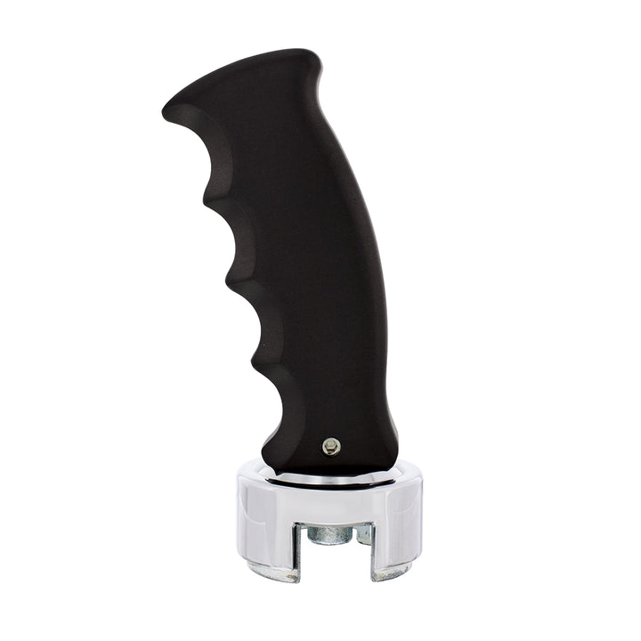 Pistol Grip Gearshift Knob With 13/15/18 Speed Adapter - Black