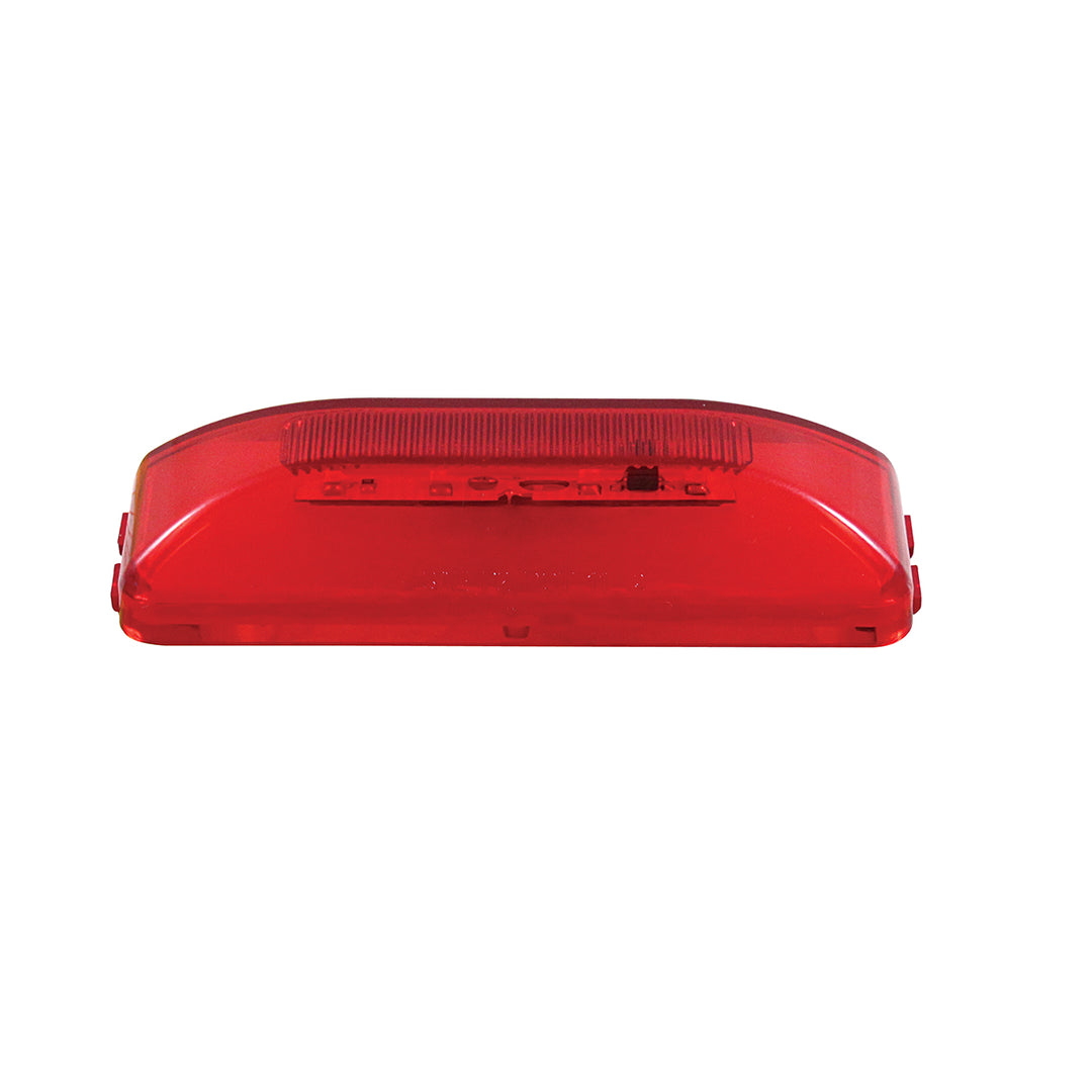 10 LED Rectangular GloLight (Clearance/Marker) - Red LED/Red Lens (Bulk)