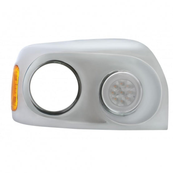 21 LED GloLight Daytime Running Light For 2005-2010 Freightliner Century - Amber LED/Clear Lens