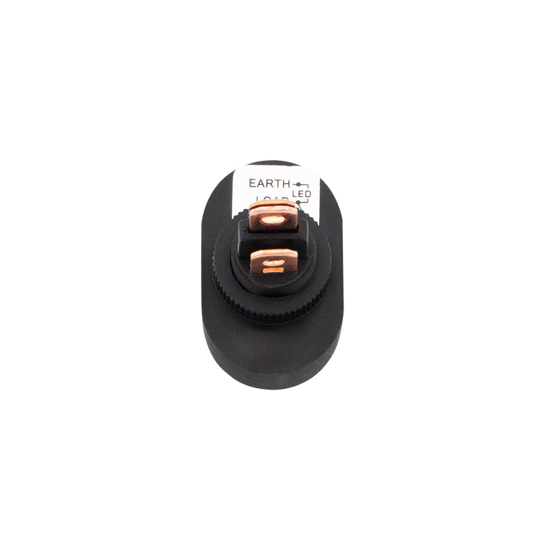 Amber LED Oval Rocker 16 Amp 12V On/Off 1/2" Dia. 1 Pc.