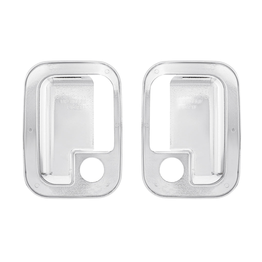 Chrome Exterior Door Handle Cover For 2003+ Kenworth &amp; 2004+ Peterbilt Trucks - Pair (Driver &amp; Passenger)