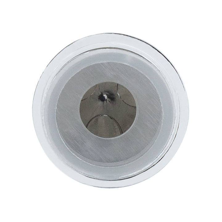 Chrome Plastic Spike Snap-On Screw Head Covers For 
