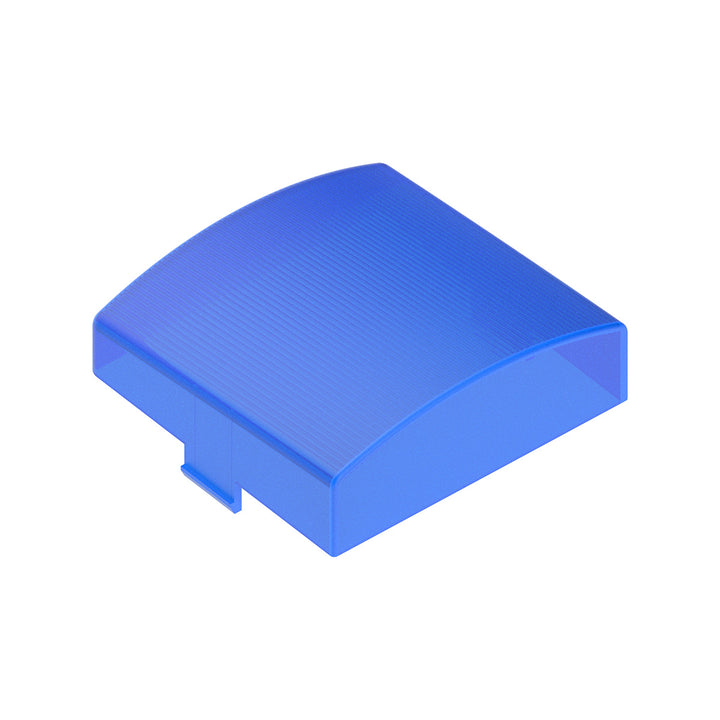 3" x 3" Square Dome Light Lens - Blue