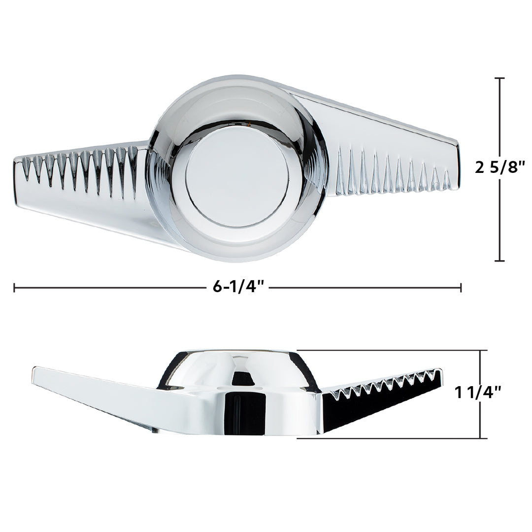 Chrome Plastic 2 - Bar "Groovy" Hubcap Spinner
