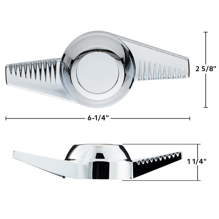 Chrome Plastic 2 - Bar "Groovy" Hubcap Spinner