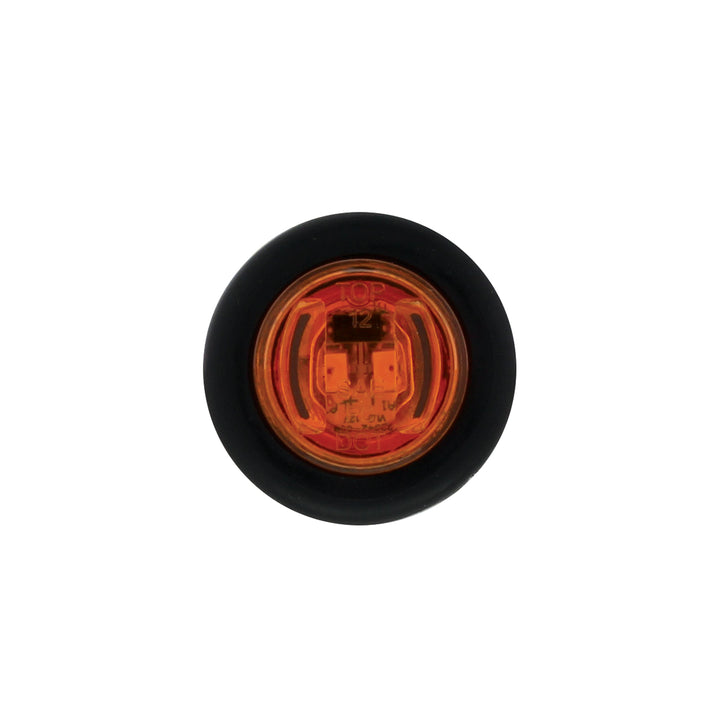 2 LED 3/4" Mini Light (Clearance/Marker) With Rubber Grommet - Amber LED/Amber Lens (Bulk)