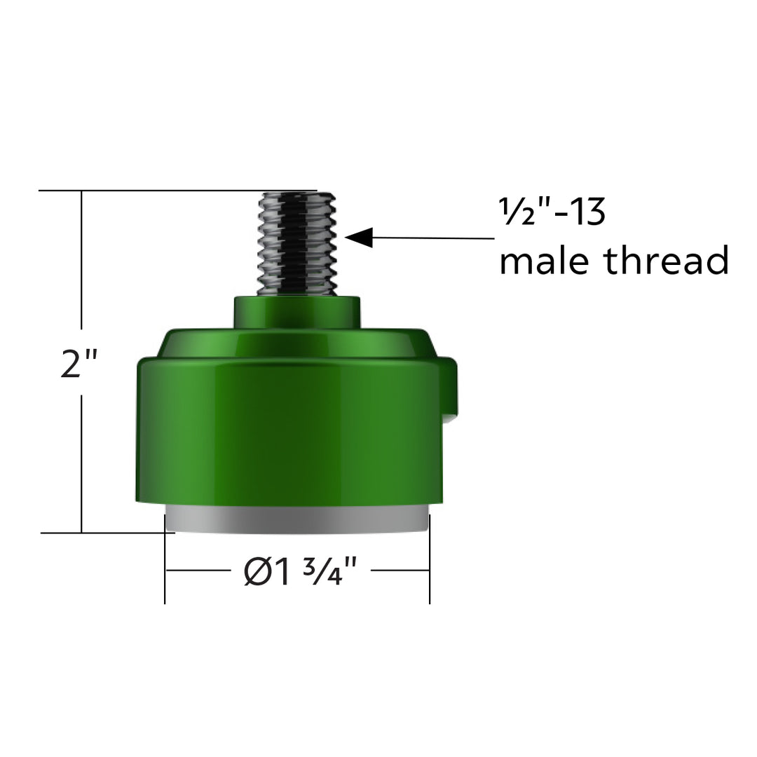 1/2" - 13 Thread-On Shift Knob Mounting Adapter For Eaton Fuller Style 13/15/18 Shifter - Emerald Green (Bulk)