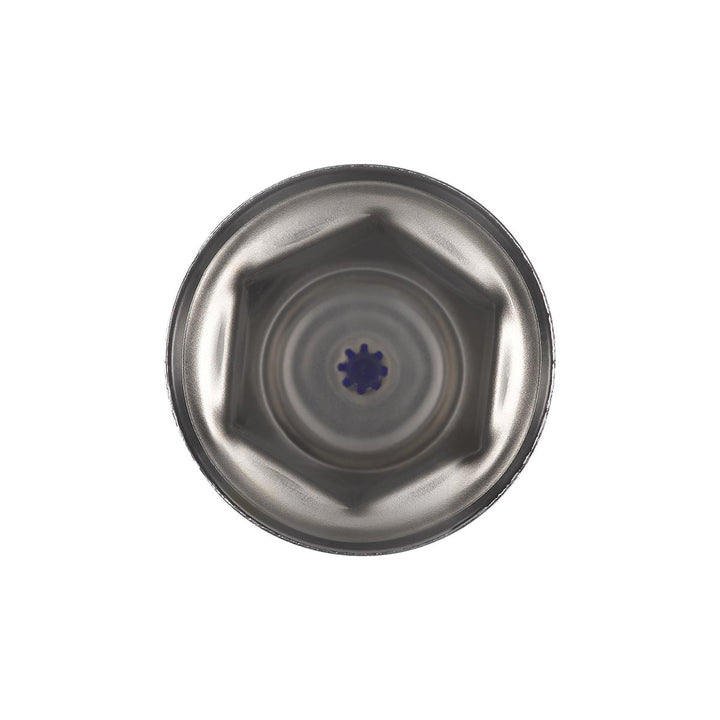 33mm X 2" Chrome Steel Reflector Nut Cover With Flange - Blue (50 Pcs)