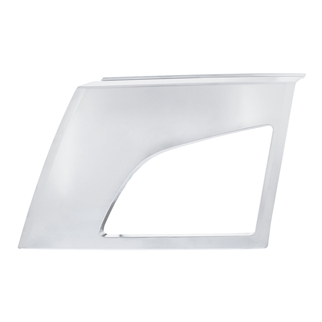 ABS Satin Silver Bumper Fog Light Hole Cover For 2018-2024 Volvo VNL - Driver