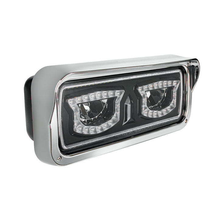 High Power Blackout LED Headlight With Turn Signal And Position Light - Driver