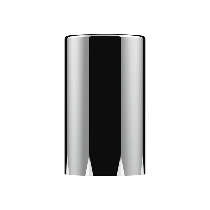 33mm x 3-1/2" Chrome Plastic Cylinder Nut Cover - Thread-On (Bulk)