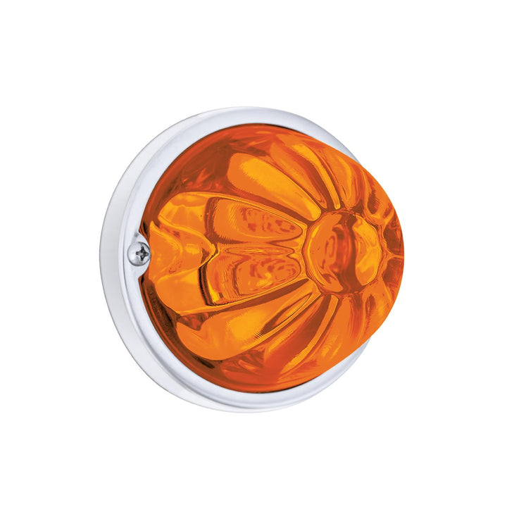 Glass Watermelon Light Kit With 4 LED Light - Amber LED/Amber Lens
