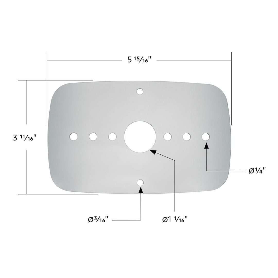 304 Stainless Steel Turn Signal Light Plate For 2008-2017 Freightliner Cascadia