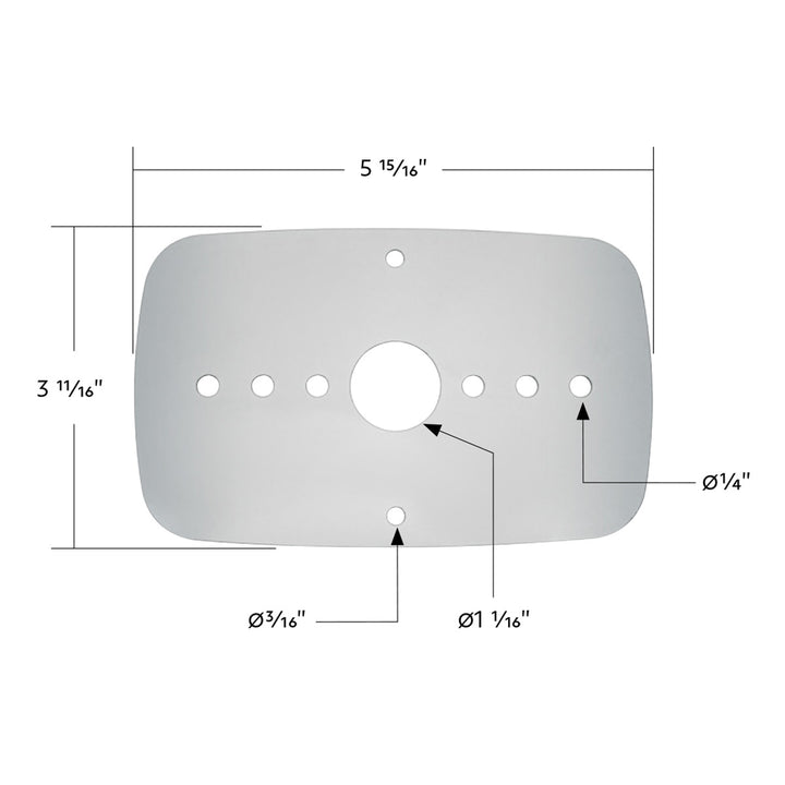 304 Stainless Steel Turn Signal Light Plate For 2008-2017 Freightliner Cascadia
