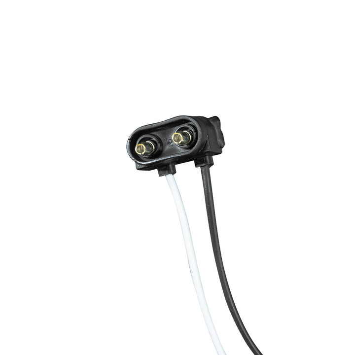2 Wire Pigtail With 2 Prong Vertical Style Plug - 6" Lead (Card)