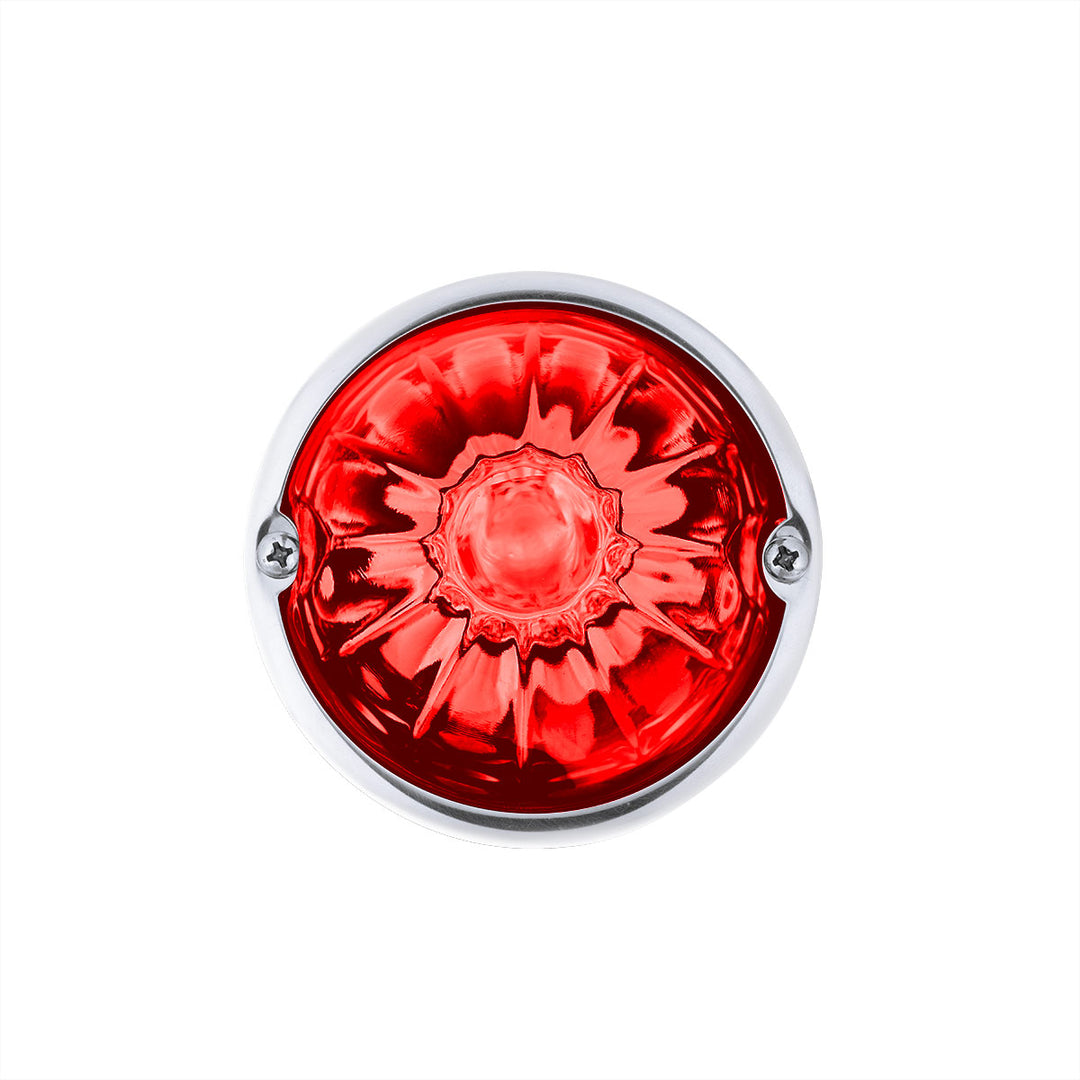 Glass Watermelon Light Kit With 2 LED Light - Red LED/Red Lens
