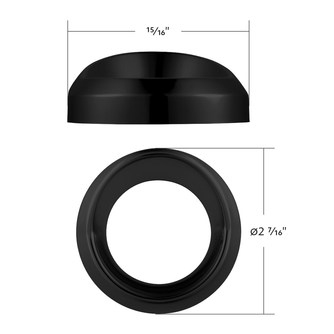 Candy Color Small Gauge Cover With Visor - Matte Black