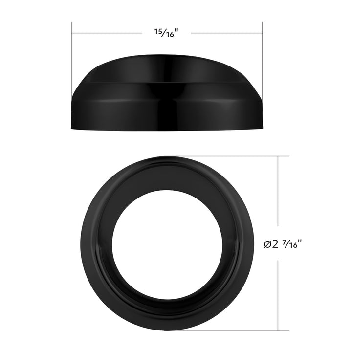 Candy Color Small Gauge Cover With Visor - Matte Black