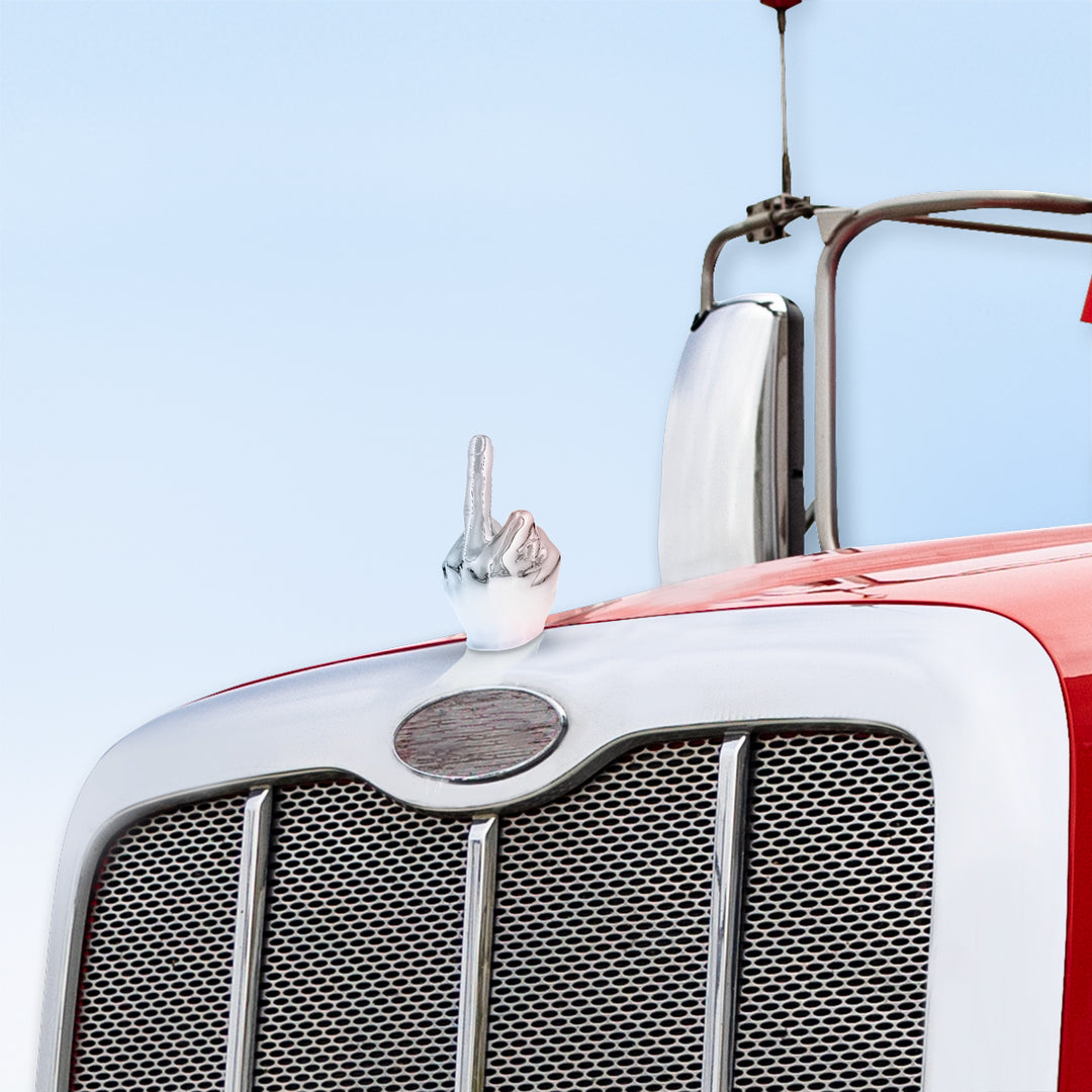 Finger Hood Ornament - Chrome