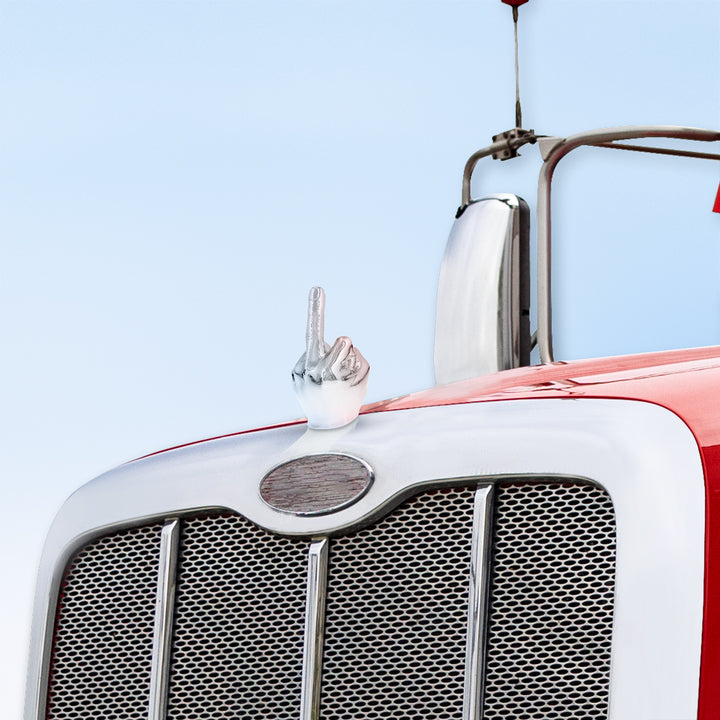 Finger Hood Ornament - Chrome