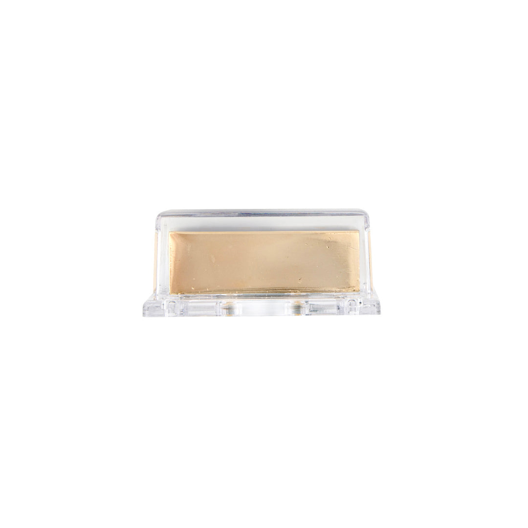 Gold Distribution Block with (1) 4 AWG input and (4) 8 AWG outputs, Rectangular Shape 1 Pc.