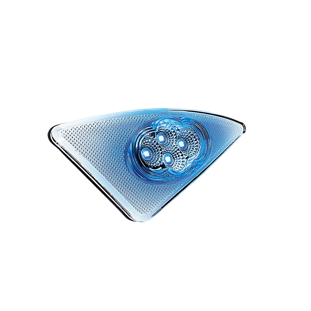 Double Fury 4 LED Fender Signal Light For 2008-2017 Kenworth T660 - Amber &amp; Blue LED, Driver