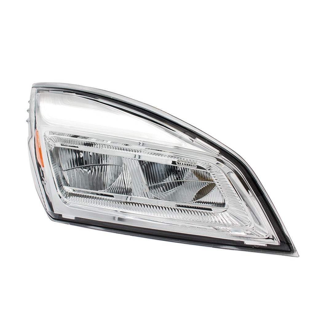 High Power Chrome LED Headlight For 2018-2024 Freightliner Cascadia - Passenger