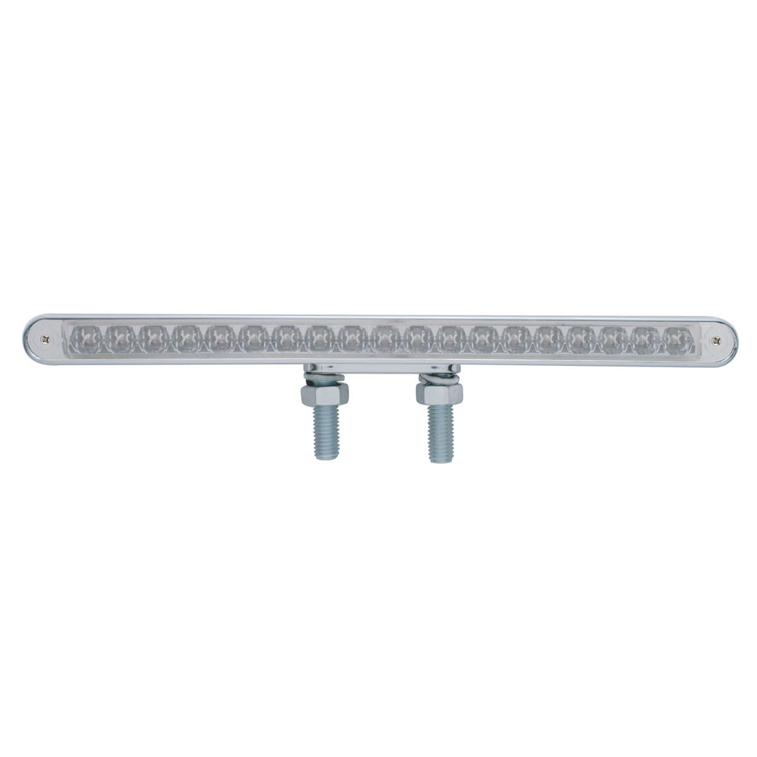 38 LED 12" Reflector Double Face Light Bar - Amber LED/Clear Lens