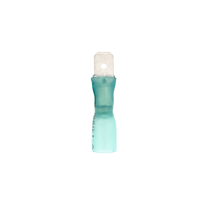 16-14 AWG .250 Tab CSS Heat Shrink M Disconnect - Blue (10-Pack)