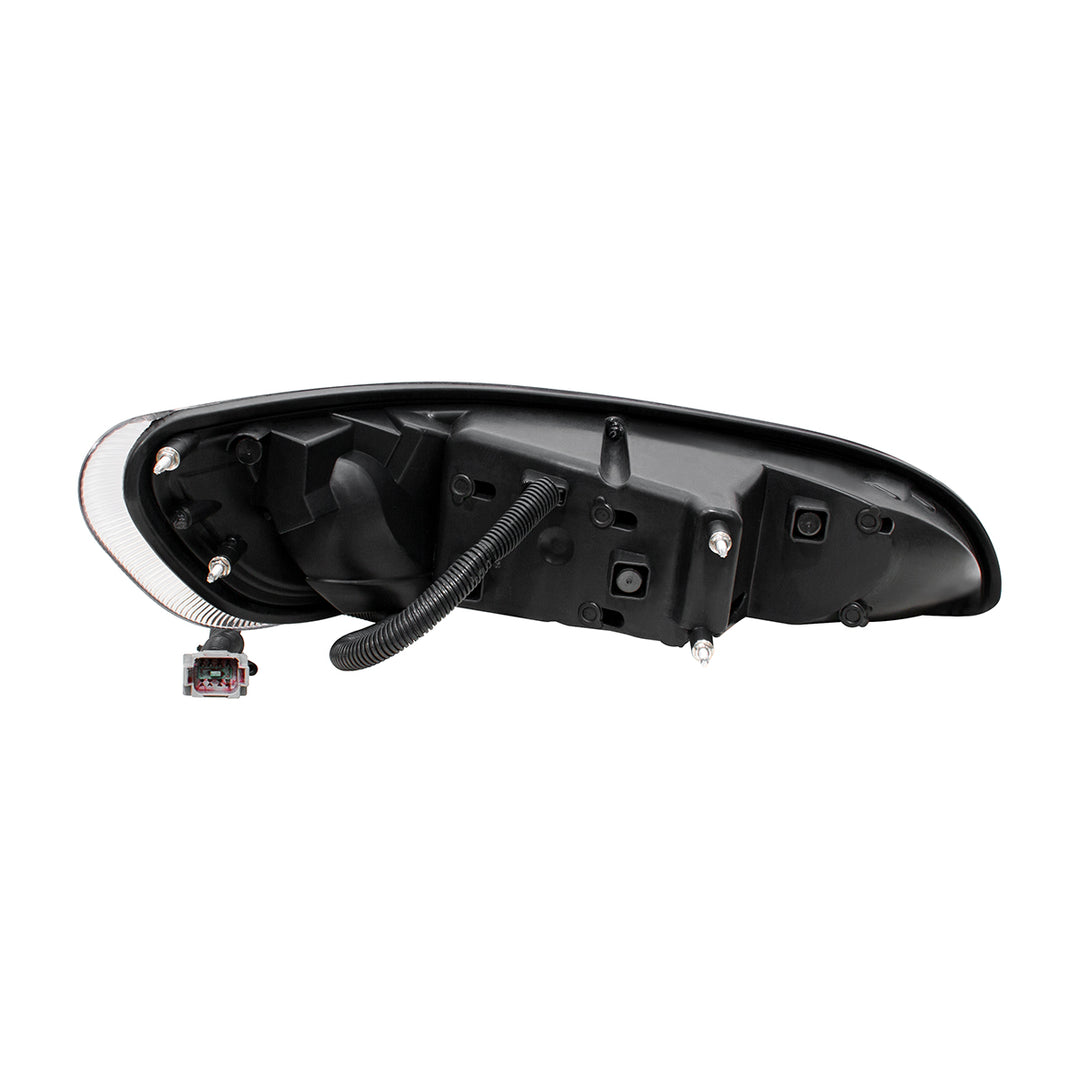 Black LED Headlight For Peterbilt 386 (2005-2015) &amp; 387 (1999-2010) - Driver