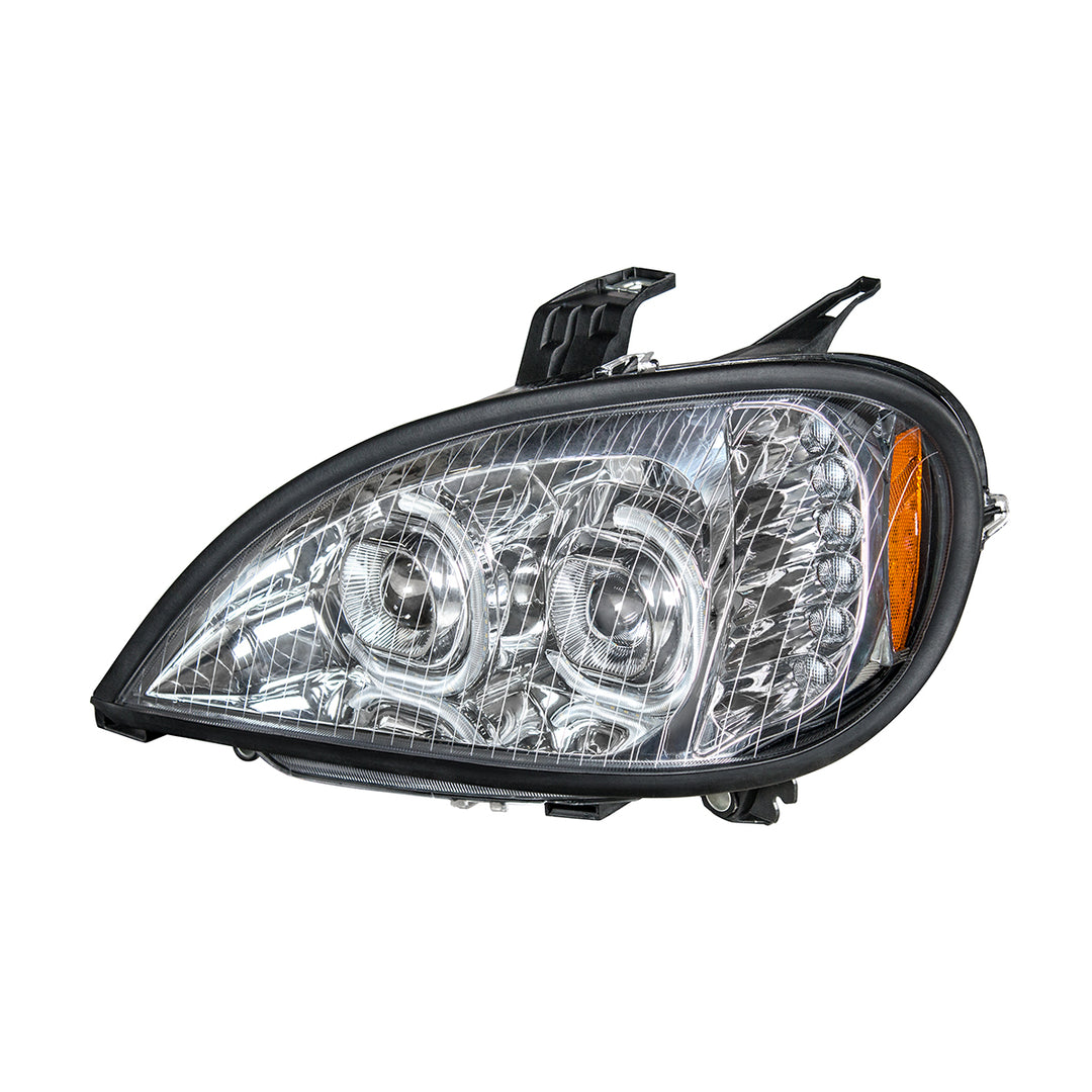 High Power LED Chrome Projection Headlight For 2001-2020 Freightliner Columbia - Driver